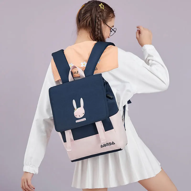 Women's School Backpack Book Bag Cute Schoolbag Backpack for Teenager Girls Kawaii Laptop Bookbag Mochila