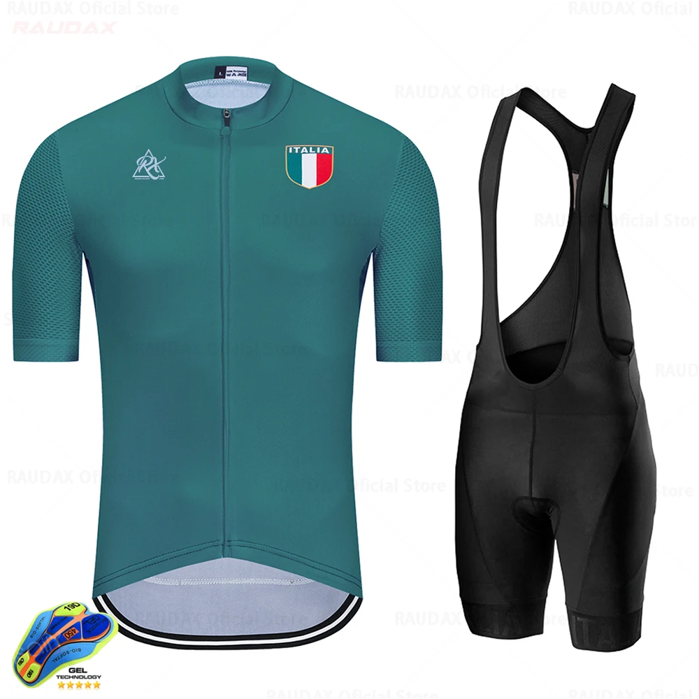 

2021 New In Tour De ITALIA Summer Men Cycling Jersey Set Short Sleeves Clothing Suit Outdoor Sportswear Maillot Ciclismo Hombre