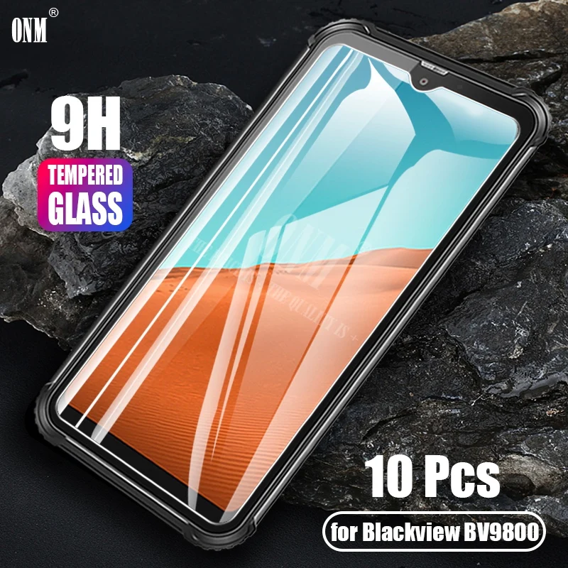 10 шт. закаленное стекло для Blackview BV9800 защитное 2.5D 9H защитная пленка|Защитные