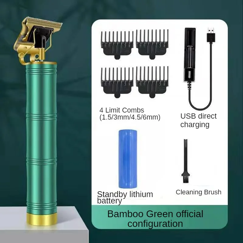 

2021 T9 Bamboo Style 5W Dual Battery Men's Electric Hair Clipper Hair Clipper USB Electric Razor Beard Hair Clipper Hair Clipper