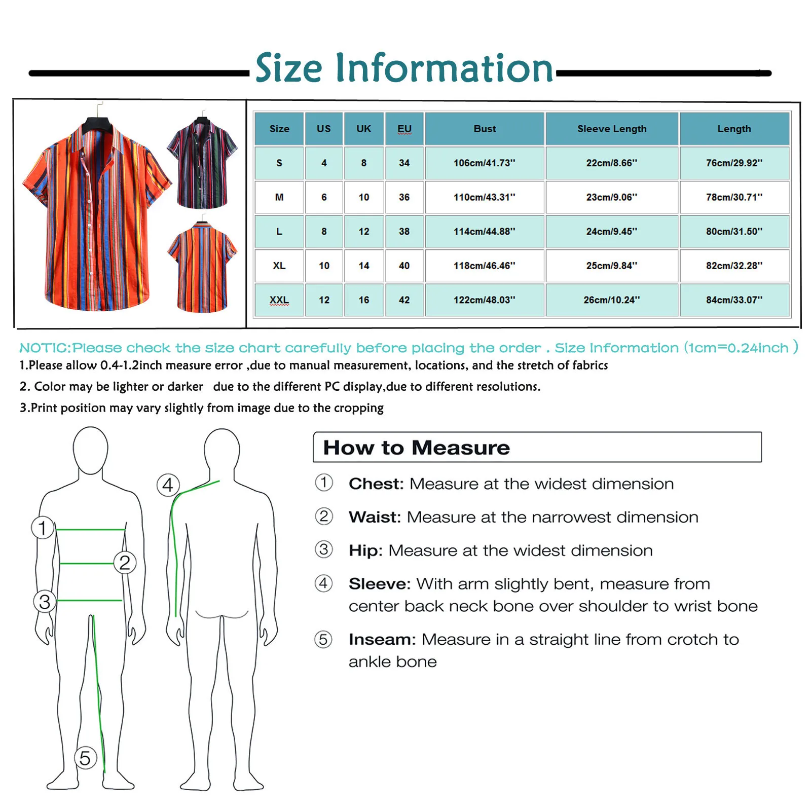 

Mens Shirt Short Sleeve Men's Fashion Cotton Linen Stripe Print Button Shirts Summer Vintage Ethnic Style Wild Men's Clothes