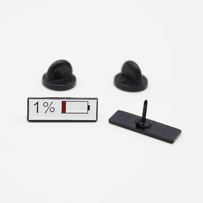 Модные металлические эмалированные броши на батарейках процент 99% 1% зеленый