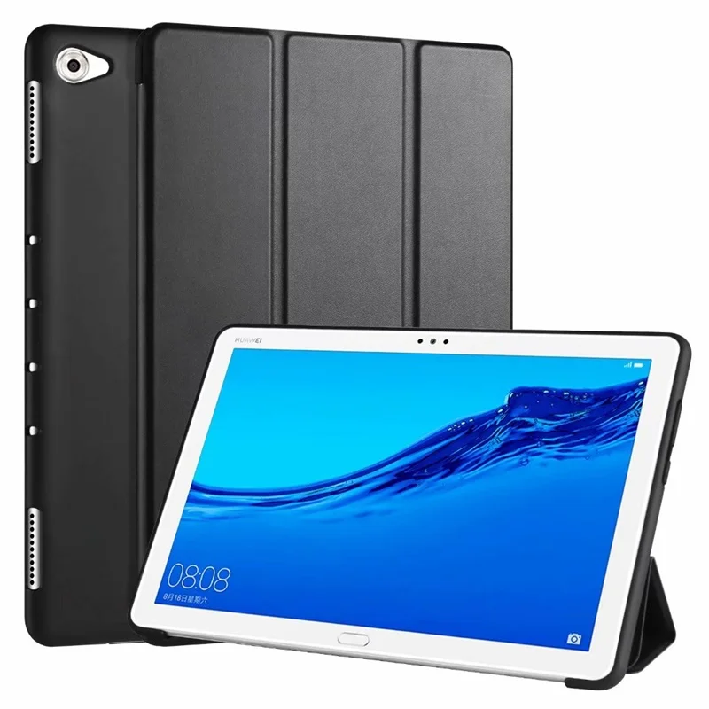 

Чехол для Huawei MediaPad M5 lite 10 BAH2-W19/L09/W09 10,1 дюйма, умный флип-чехол, подставка, кожаный мягкий чехол для планшета kimTHmall