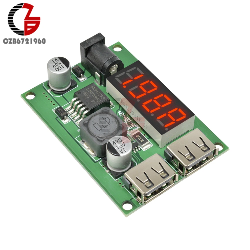 Понижающий преобразователь с двумя USB-портами на 150 кгц реле напряжения источника