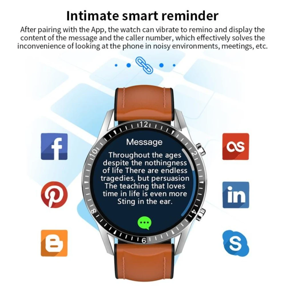 Смарт часы I9 с сенсорным экраном Bluetooth пульсометром тонометром шагомером фитнес