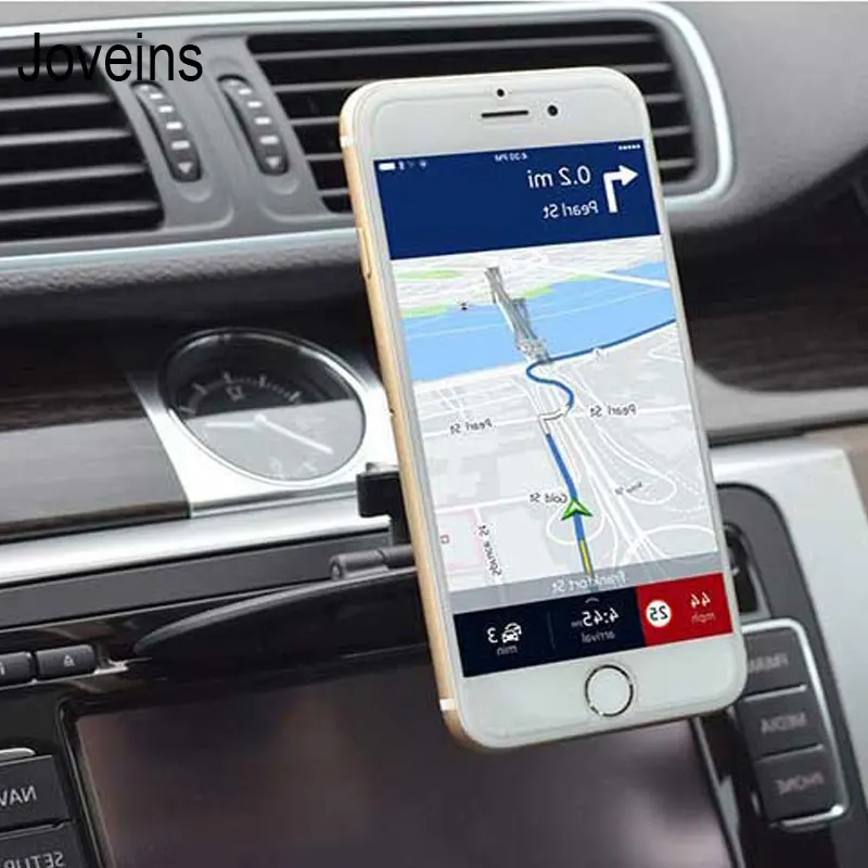 Универсальный магнитный держатель для смартфона с CD слотом и креплением на