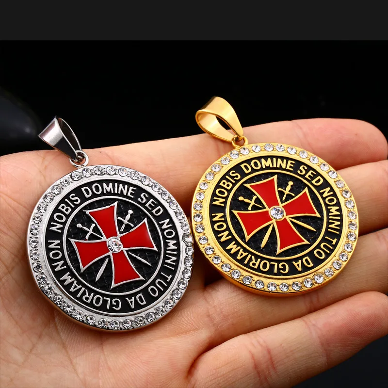 Модное популярное классическое металлическое ожерелье в стиле панк рыцарь