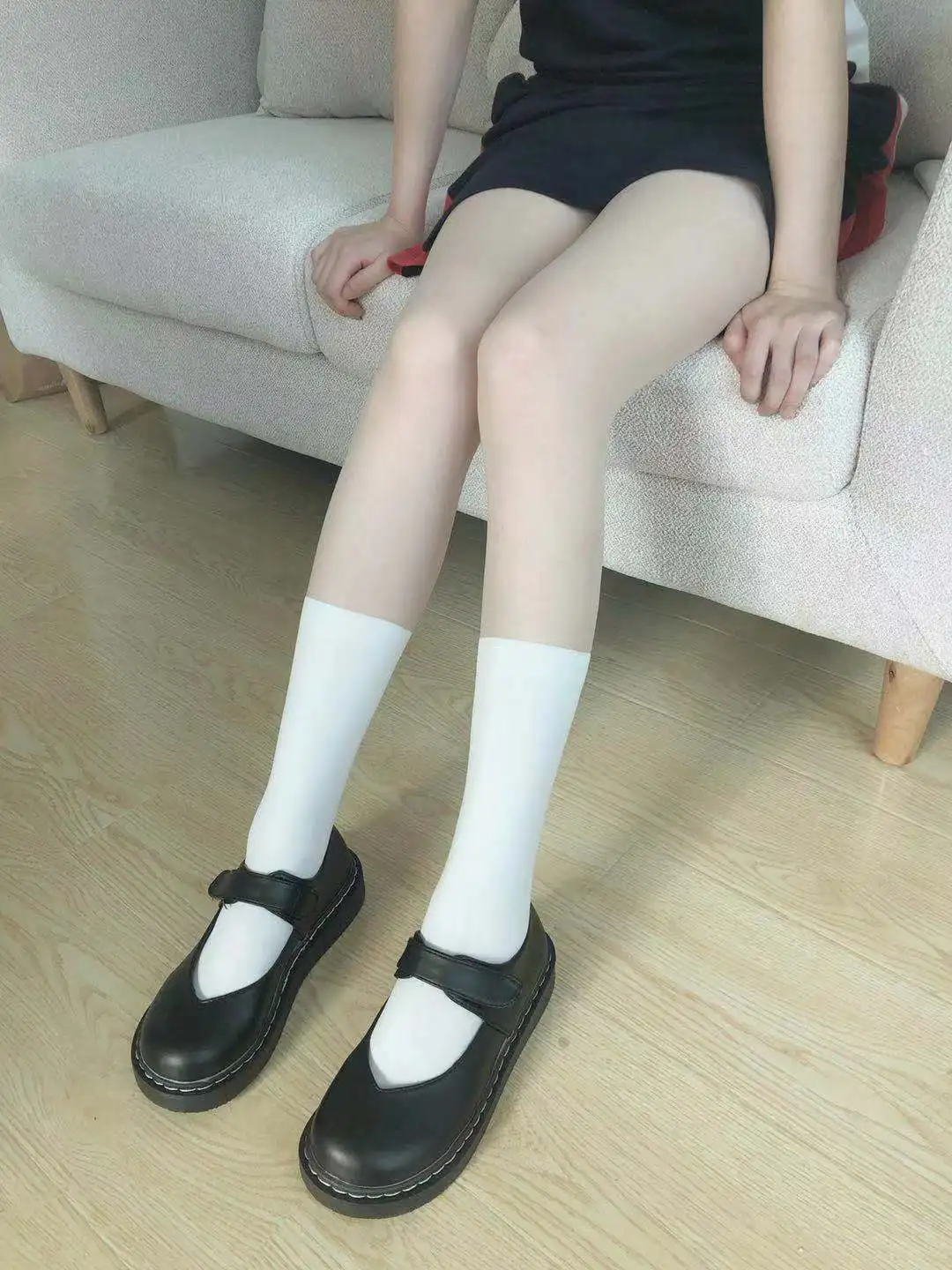 

Fake leg socks stitching socks fake mid tube socks