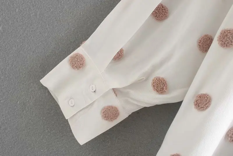 Осень 2019 новая &quotЖенская одежда вышивка точка блузка куртка C4-26513 |