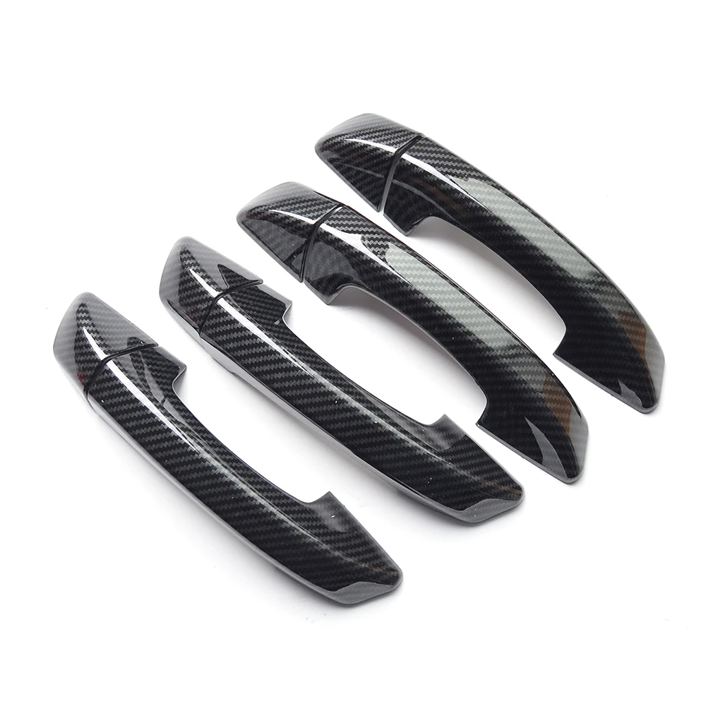 

For Seat Alhambra 2010 2011 2012 2013 2014 2015 New Carbon Fiber Chrome Car Side Door Handle Cover Trim Car Accessories