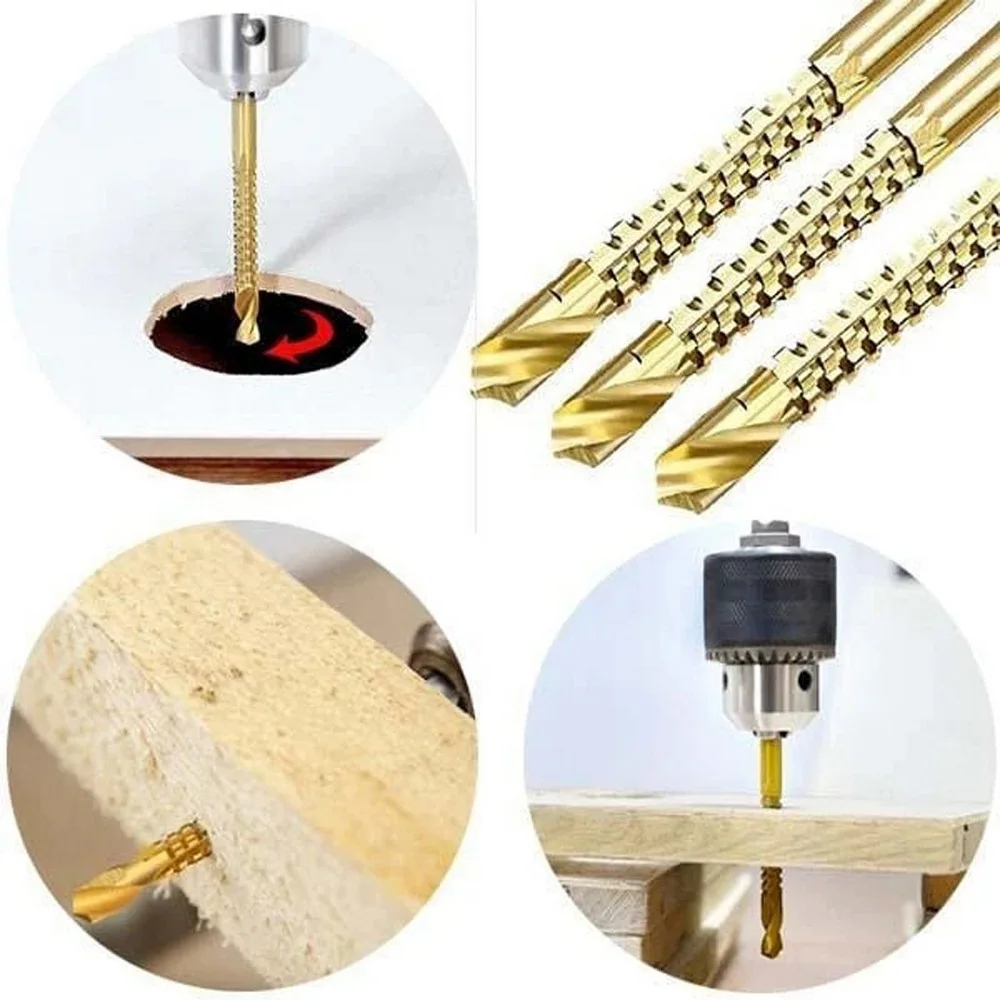 

Cobalt Drill Bit Set Spiral Screw Metric Composite Tap Twist Drill Bit Set Tap Drill Bit Multi-function Drilling Hole Tool