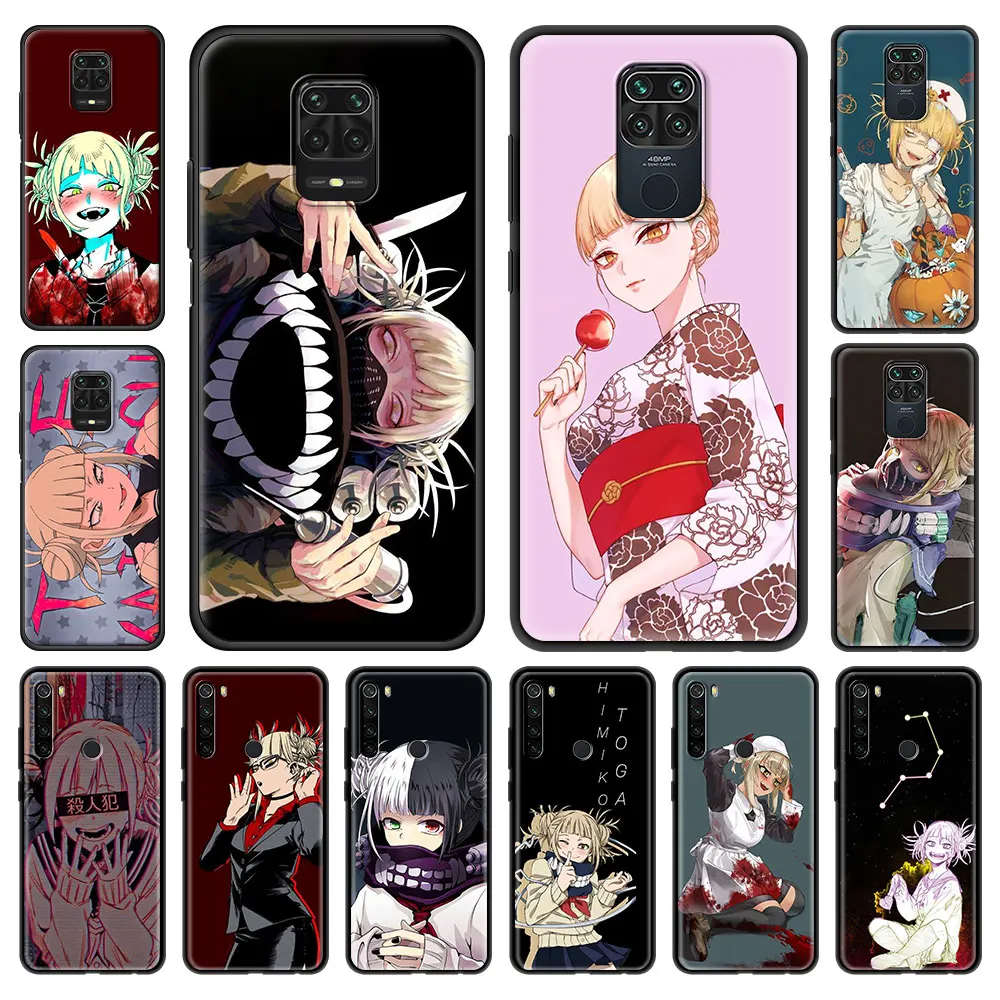 

Soft TPU Case Cover for Redmi Note 9 9S 8 8T 7 8A 7A Note 10 Pro MAX Case 9A 9C K40 Pro Phone Coque Shell Anime Himiko