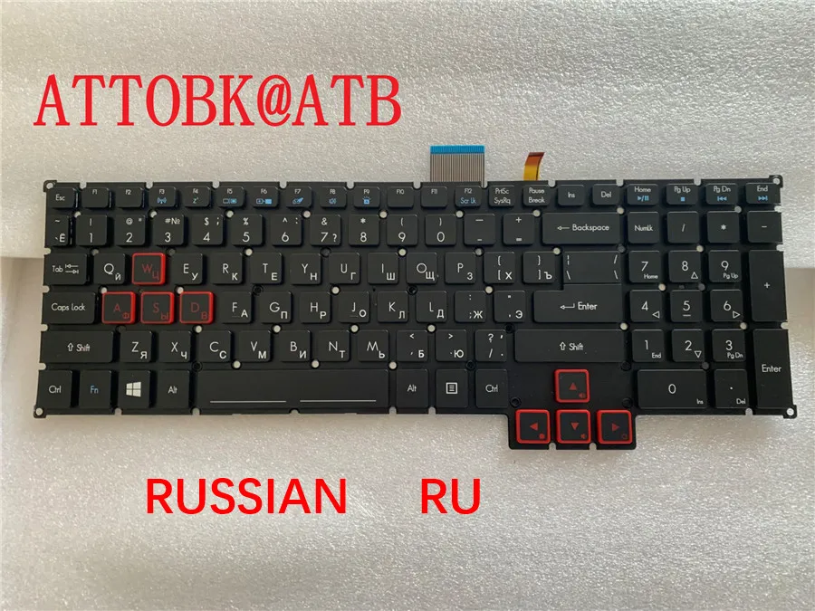 Новая клавиатура для ноутбука US/Arabic/GR/RU/SP/LA/FR для ACER Predator 17X 15 GX G9-591R/593 G9-592/792 G9-791 793 RGB с подсветкой