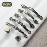fcfc bronze door handles cabinet handles and knobs noble antique drawer pulls vintage kitchen retro furniture handles
