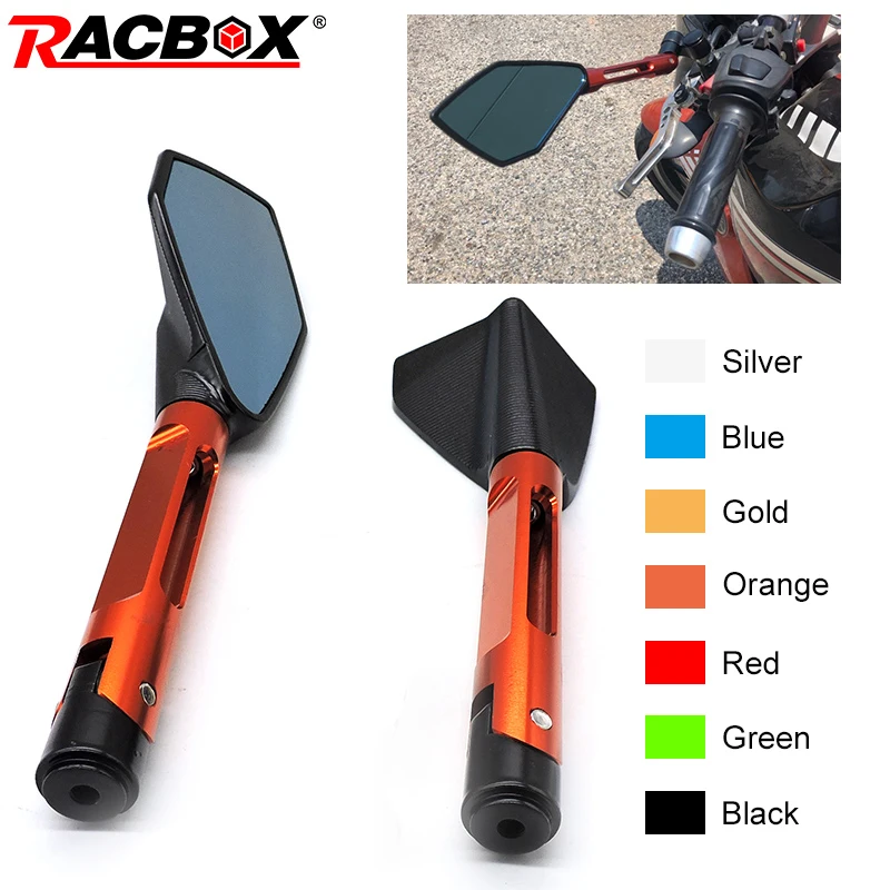 Универсальное зеркало заднего вида мотоцикла CNC алюминиевые боковые зеркала для