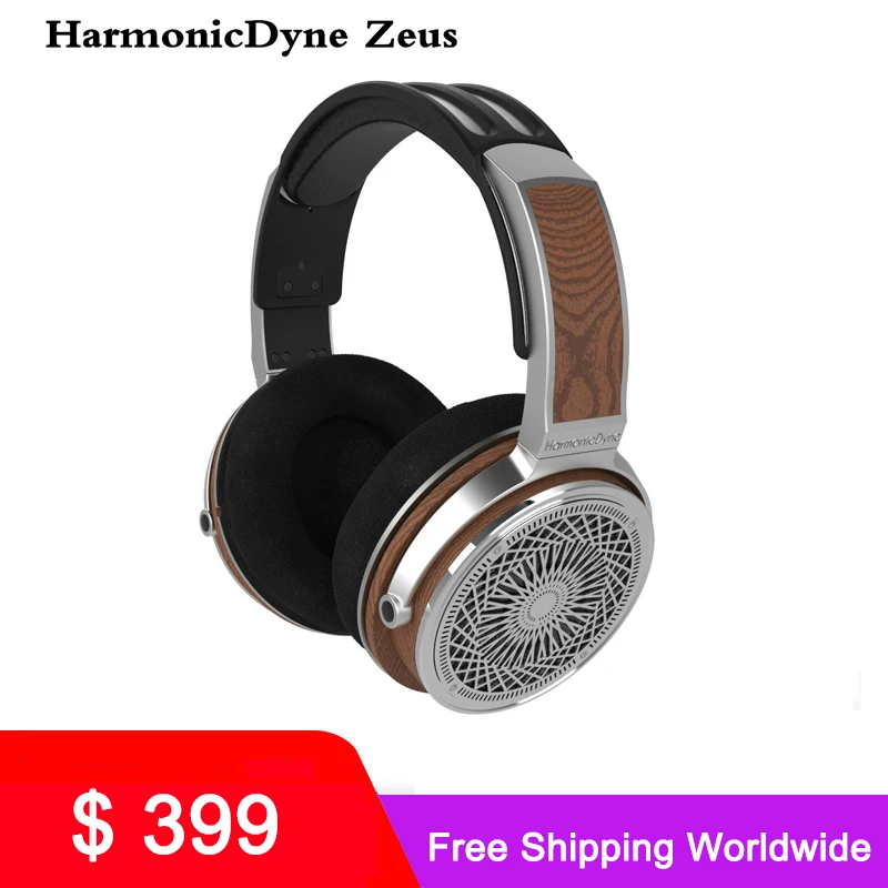 

HarmonicDyne Zeus Acoustic 50mm Dynamic Hifi Music Monitor DJ Studio Audiophile Musician Over Head Stereo MMCX Headphone Headset