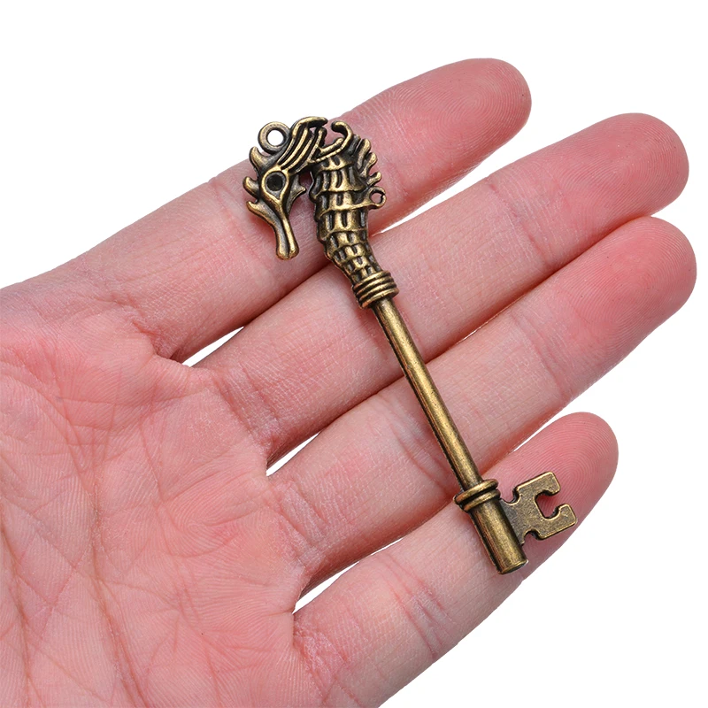 8 шт. Винтаж античная бронза Подвеска для ключей ретро ключевые ювелирные изделия