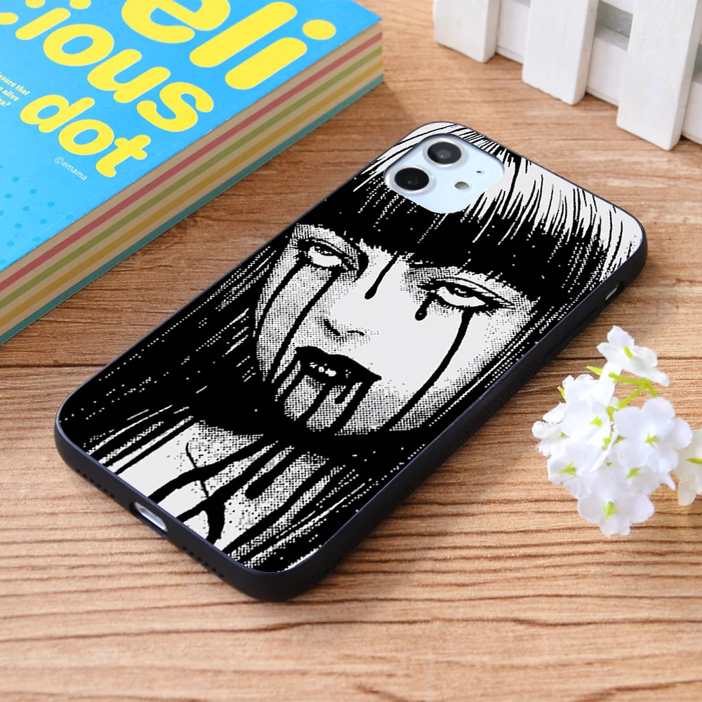 

For iPhone Bloody Tears Tomie - Junji Ito Soft TPU border Apple iPhone Case