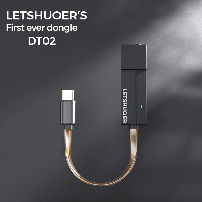 

shuoer | DT02 HiRes Headphone Amplifier Type C DAC & AMP Dongle 3.5mm/2.5mm Adapter Amp HiFi Decoding for Phones / Audio Out