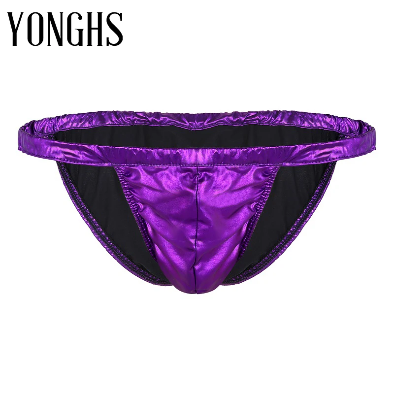 Мужское нижнее белье латекс сексуальное резиновые стринги сексуальные Rubbe