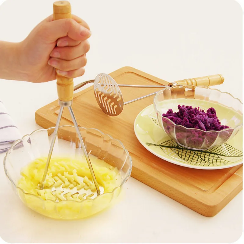

Multifunctional Stainless Steel Potato Masher Food Crusher Vegetable Fruit Tools Garlic Chopper Tomatodo Press Kitchen Utensils