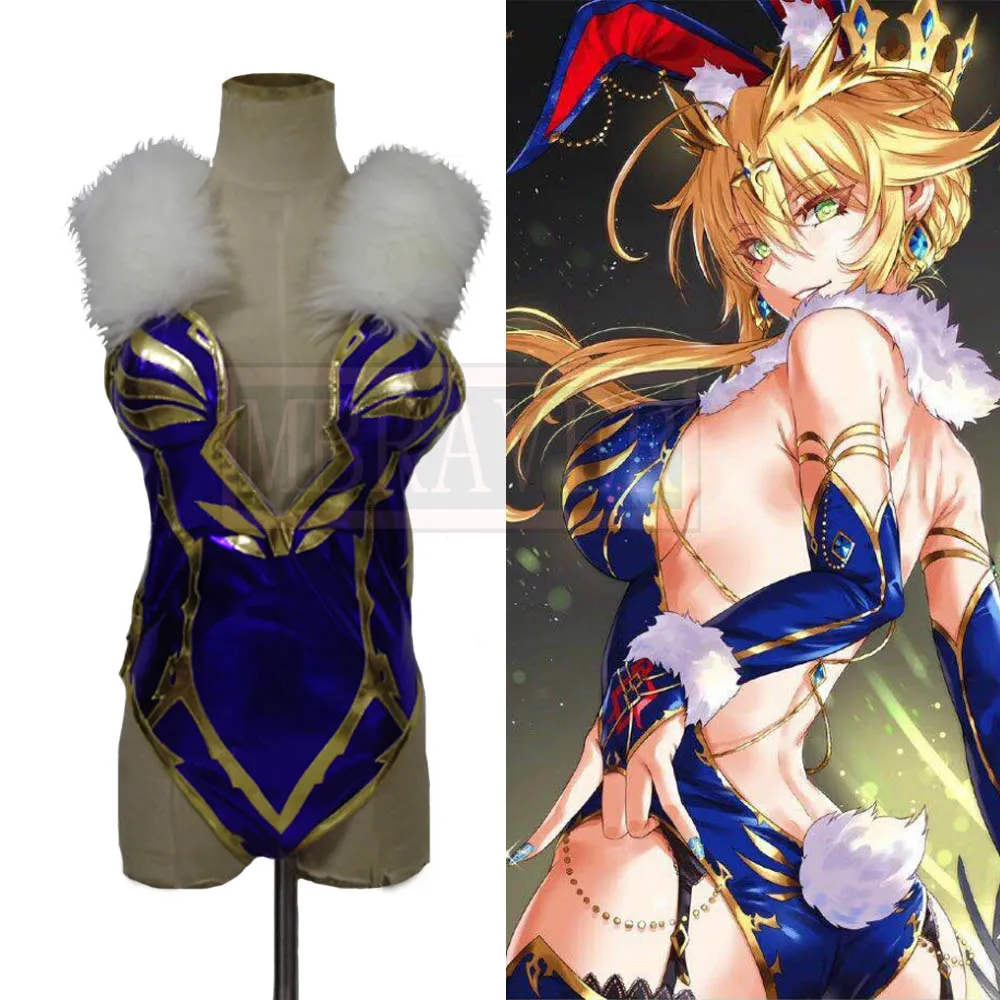 Fate/Grand Order FGO Lancer Arturia Pendragon Bunny Одежда Секс-комплект кролика Косплей Костюм Женское