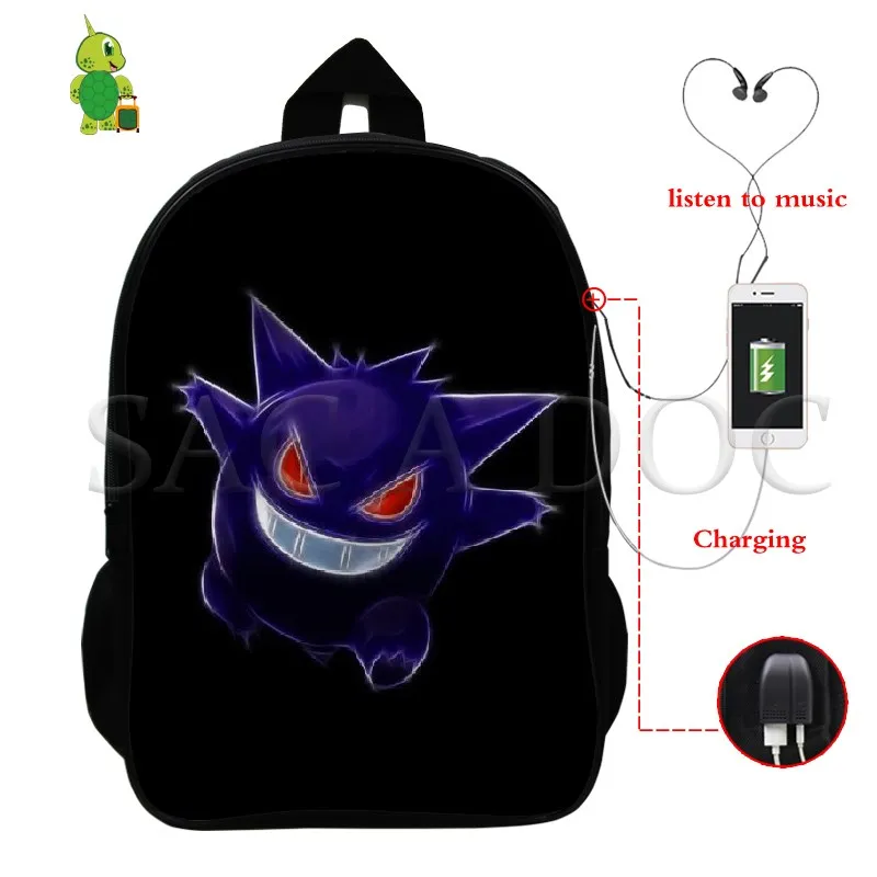 Pokemon Mewtwo Umbreon рюкзак для женщин и мужчин многофункциональный USB зарядка школьные и дорожные сумки для подростков студентов ноутбук рюкзак - Цвет: 6