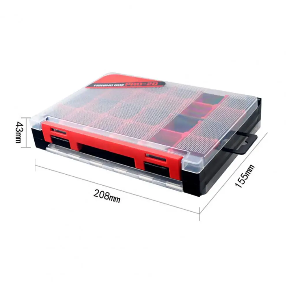 

Double Layer Multifunctional Plastic Storage Box Portable Fishing Bait Container