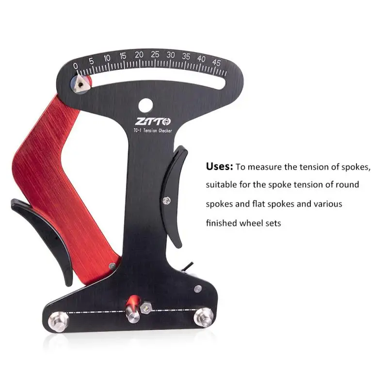 

Bike Bicycle Spoke Tension Meter Aluminium Alloy Wheel Spokes Checker Tension Meter Accurate Measurement Tool Repair Tools