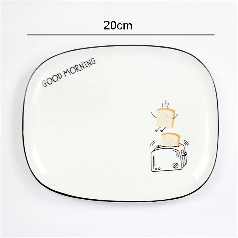 1Pce Nordic Стиль Керамика сервировочные тарелки уникальный фруктовый салат торт