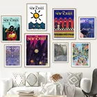 Sun Mountain City The New Yorker журнал настенная живопись холст скандинавские постеры и принты настенные картины для декора гостиной