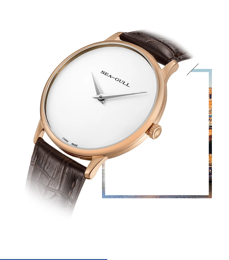 Seagull men's automatic mechanical watch simple dial watch double needle watch automatic watch men watches mens 819.18.6011