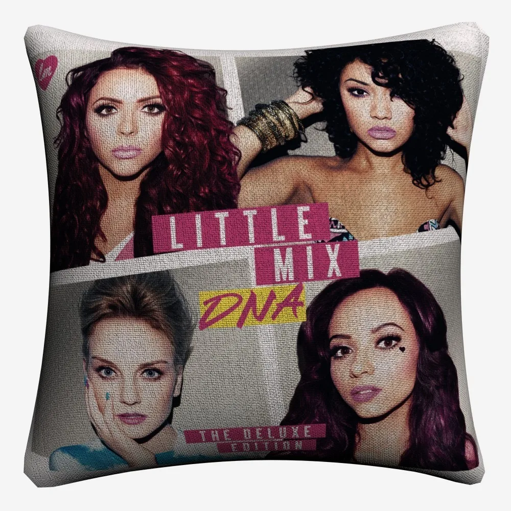 Little Mix Wings Music Girls Decorative Cotton Linen Cushion Cover 45x45cm Pillow Case For Sofa Chair Home Decor Almofada | Дом и сад