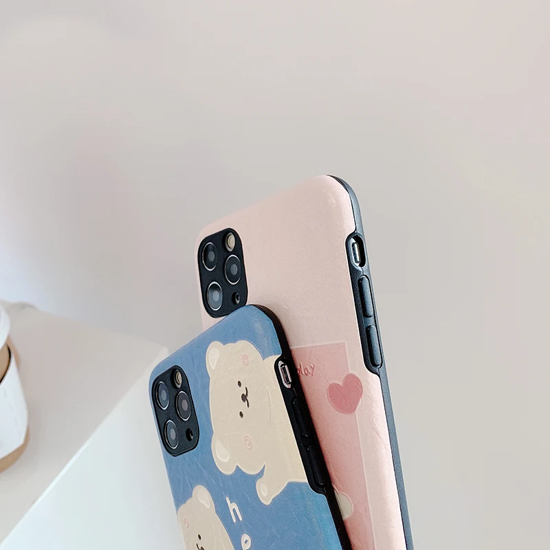 Чехлы с шелковой текстурой для huawei P20 P30 Lite Mate20 30Pro милый медведь девочка мягкий чехол для huawei Nova 3 4 5 5i Honor 10 8X 9x 20Pro