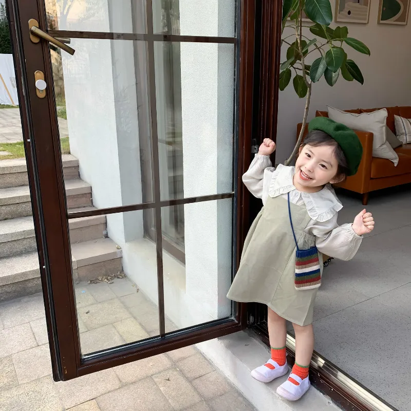 Милые вельветовые Комбинезоны для маленьких девочек весна 2020 Повседневная