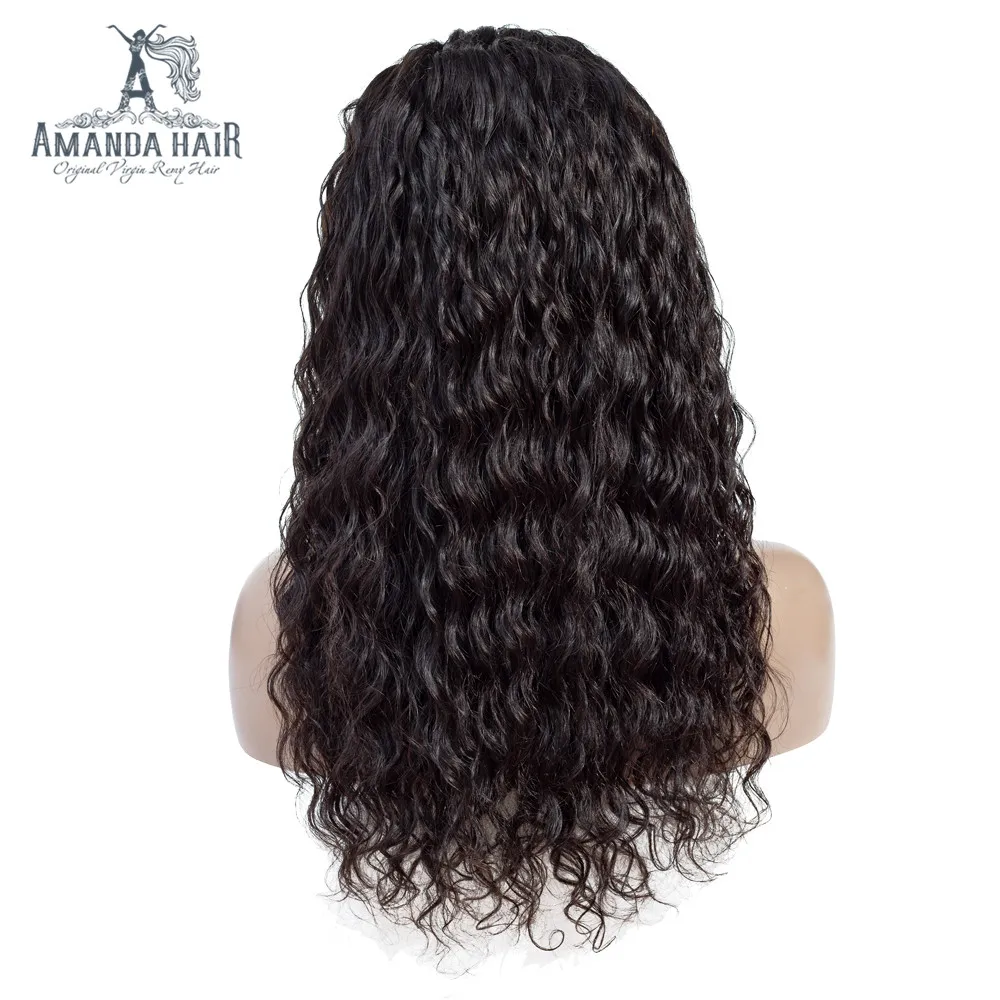 Аманда Реми перуанские волнистые волосы парики 13x4 на кружеве предварительно