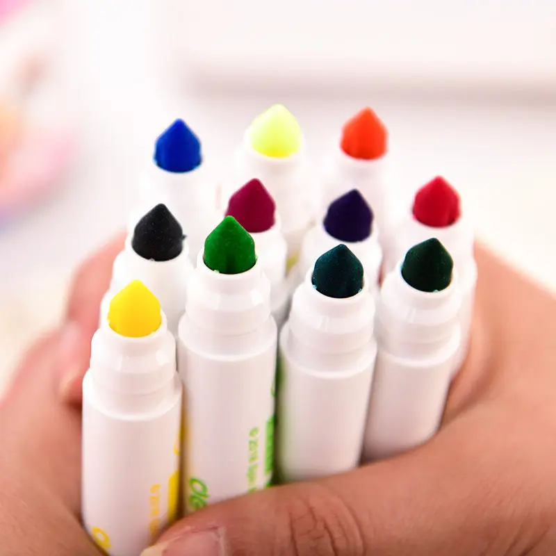 Wangwangdui water wash colored pens 12 children's sets of kindergarten brushes | Канцтовары для офиса и дома