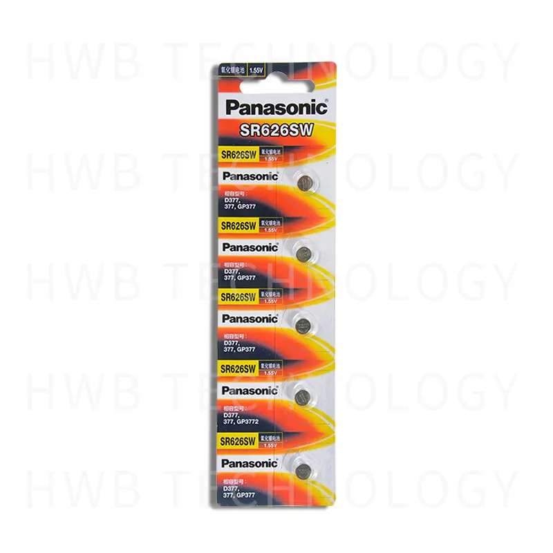 20 шт./лот Panasonic оригинальный SR626SW часовая батарейка G4 377A 377 LR626 SR66 LR66 элементы