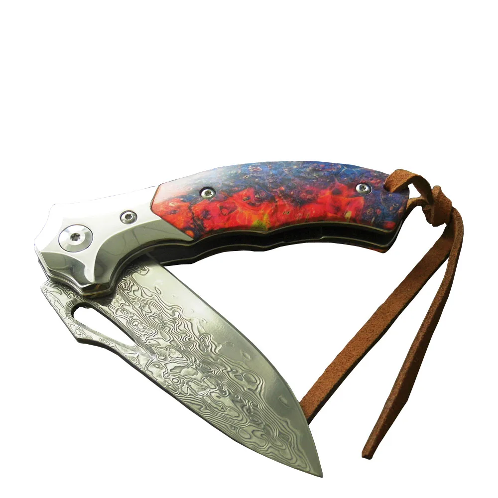 Кованый дамасский брикет MASALONG с фламинго инструменты для выживания на охоте