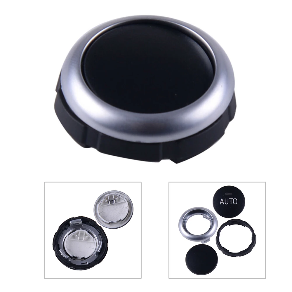 

Parts Control Button Knob Accessories Car Interior Black+Silver 61319393931
