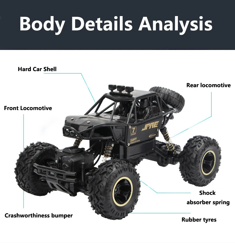 1:12 4WD RC автомобили 2,4G радиоуправление 4x4 вождение автомобиля двойной привод двигателей Bigfoot автомобиль высокая скорость внедорожные Грузовики Игрушки для детей