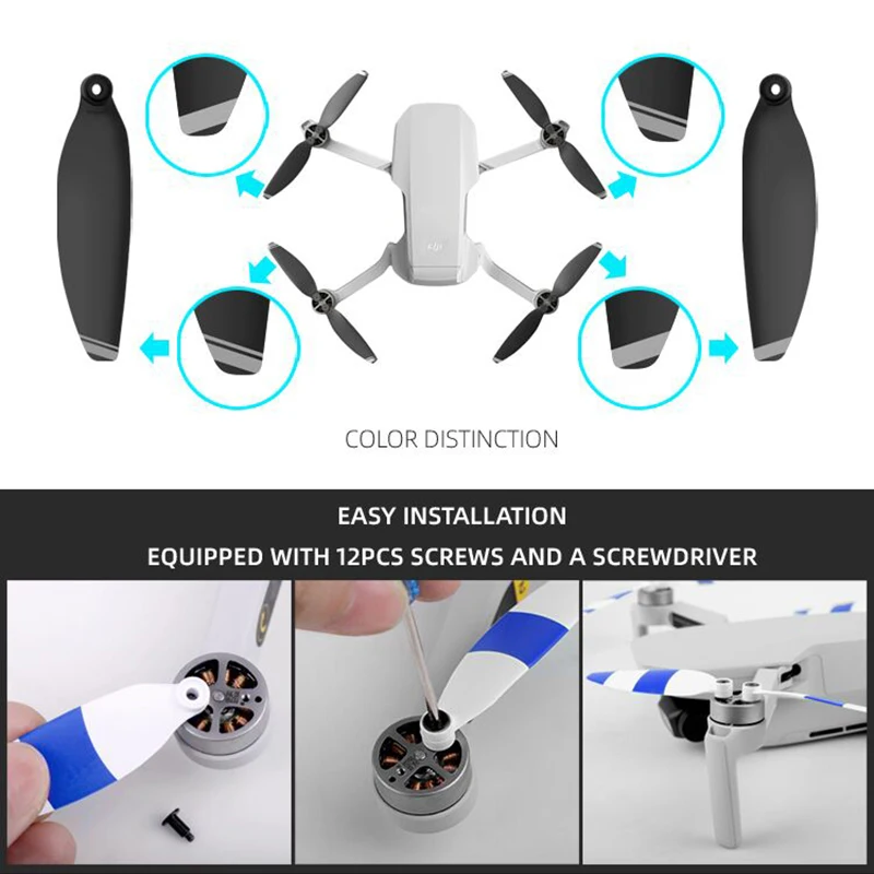 Недавно 1/2/4 пары пропеллеры для интеллигентая (ый) полет Drone поставки