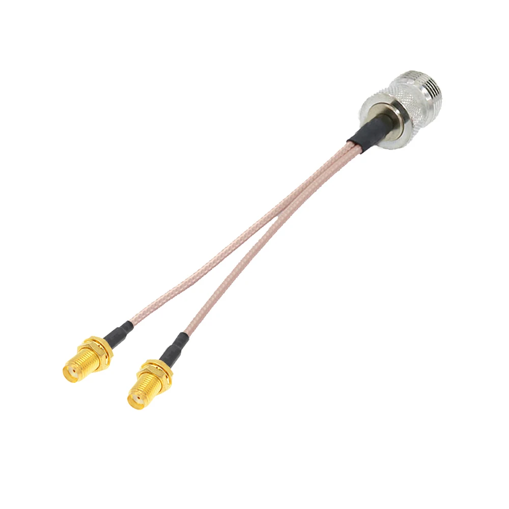 N сплиттер Pigtail Male к 2 x SMA Female 4G LTE антенный адаптер сплиттер-Сумматор RG316 RF