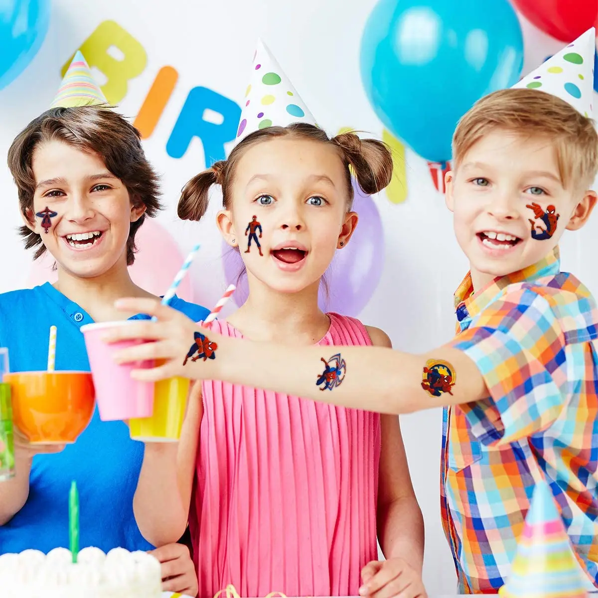 Оригинальная тату наклейка Marvel Человек паук не повторяющаяся в произвольном