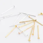 200 шт.лот, шпильки с плоской головкой, 20, 30, 40, 50 мм, золотистого цвета, Родиевые металлические шпильки для ювелирных изделий, принадлежности для самостоятельного изготовления