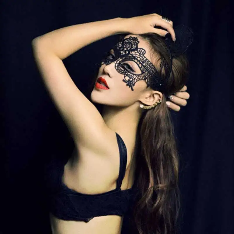Sexy Lace Mask Masquerade Halloween Party Women Eye Masks masked ball Cosplay masque Venetian Costumes Carnival half face | Дом и сад