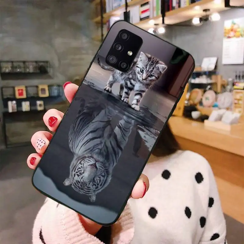 

cute cat animal Phone Case For Samsung S6 S7 edge S8 S9 S10 e plus A10 A50 A70 note8 J7 2017