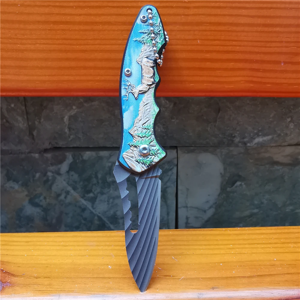 Качественный Мини Ретро складной нож на открытом воздухе маленький s