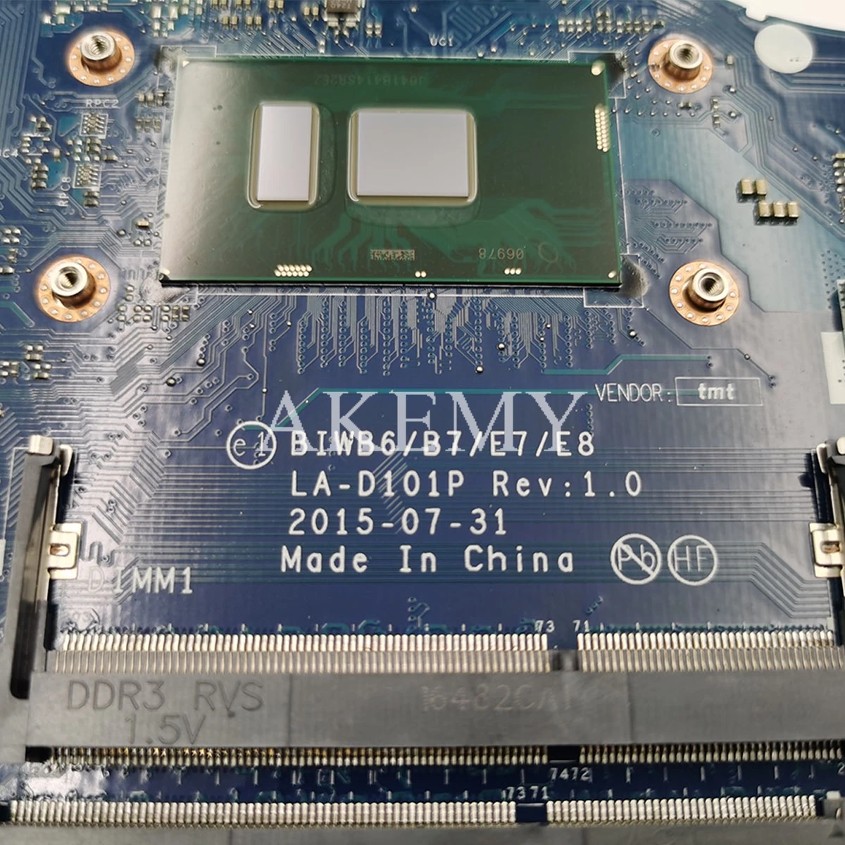 BIWB6/B7/E7/E8 LA-D101P материнская плата для For Lenovo Ideapad B51-80 ноутбука с SR2EY I5-6200U FRU:5B20K57320 100%