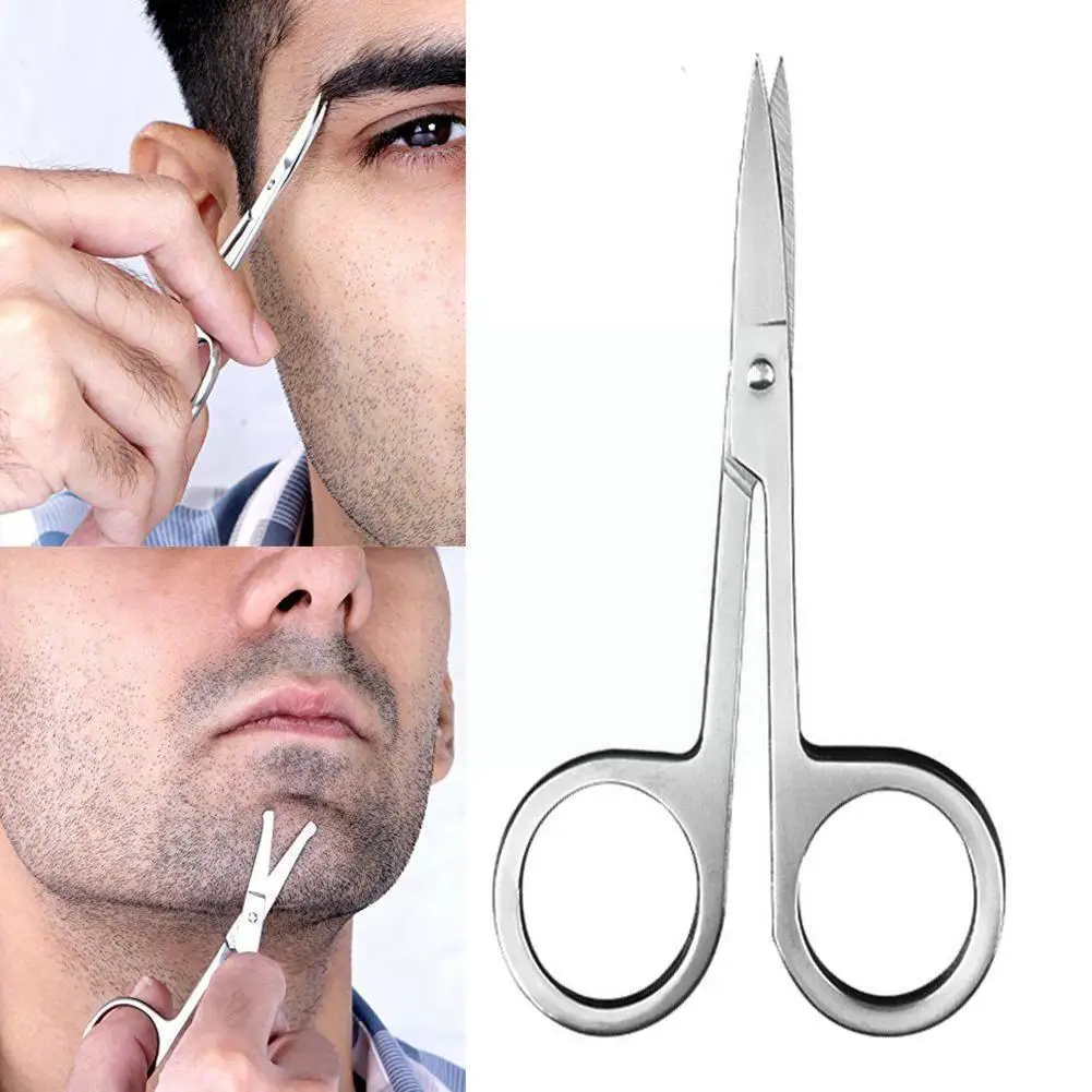 

Steel Nose Hair Trimmer Silver Color Nose Use Eyebrow And Trimmer Hold Easy To Scissors Safely Hair K9k0